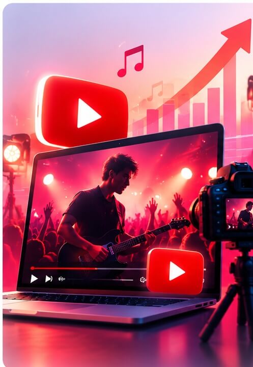 YouTube music promotion artwork
