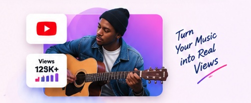 YouTube music promotion campaign artwork